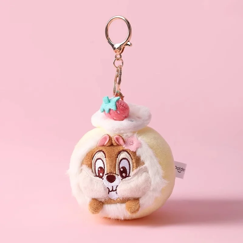 Genuine Anime Disney Chip \'n\' Dale Stuffed Plush Toys Dolls Keyring Cartoon Car Decoration Plushies Children\'s Birthday Gifts