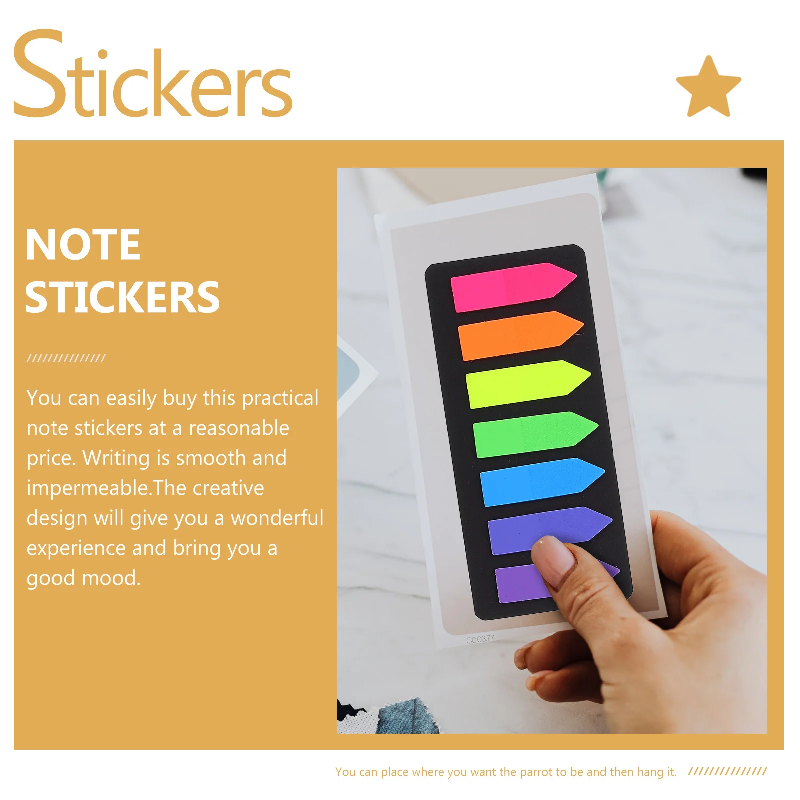 

Colorful Index Tabs 10 Sets Plastic Book Markers Lightweight Smooth Writing Office Page Marker Student