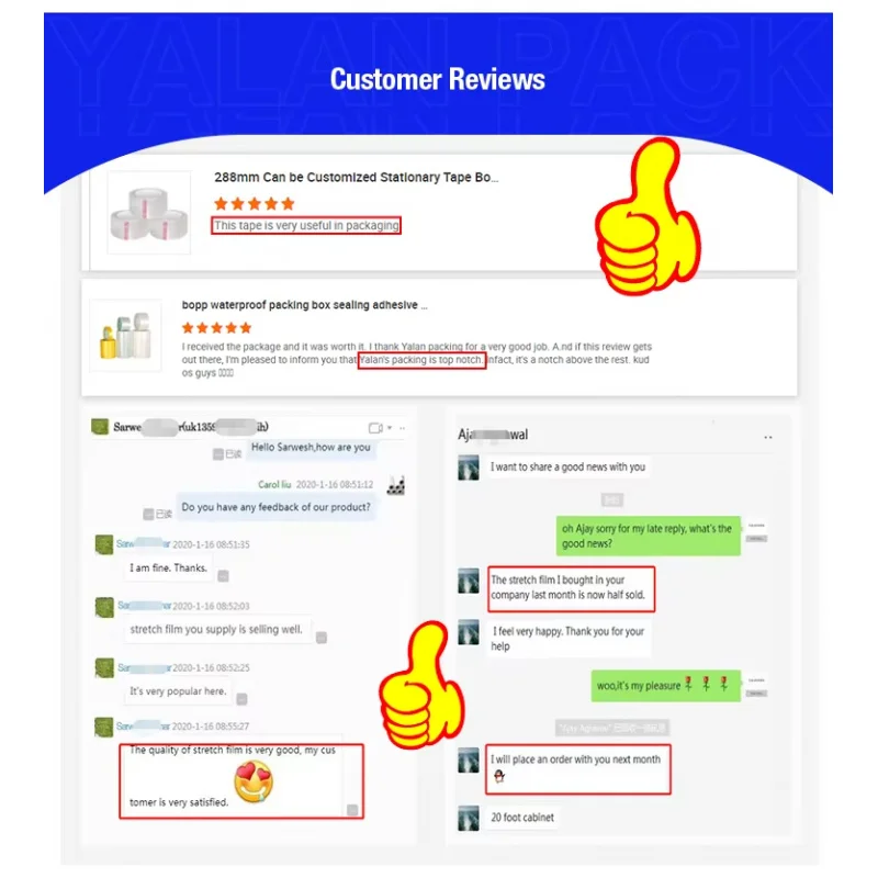 custom.HKYalanpack Custom Printed BOPP Carton Box Sealing Tape Single Sided Acrylic Adhesive Custom Packing Tape