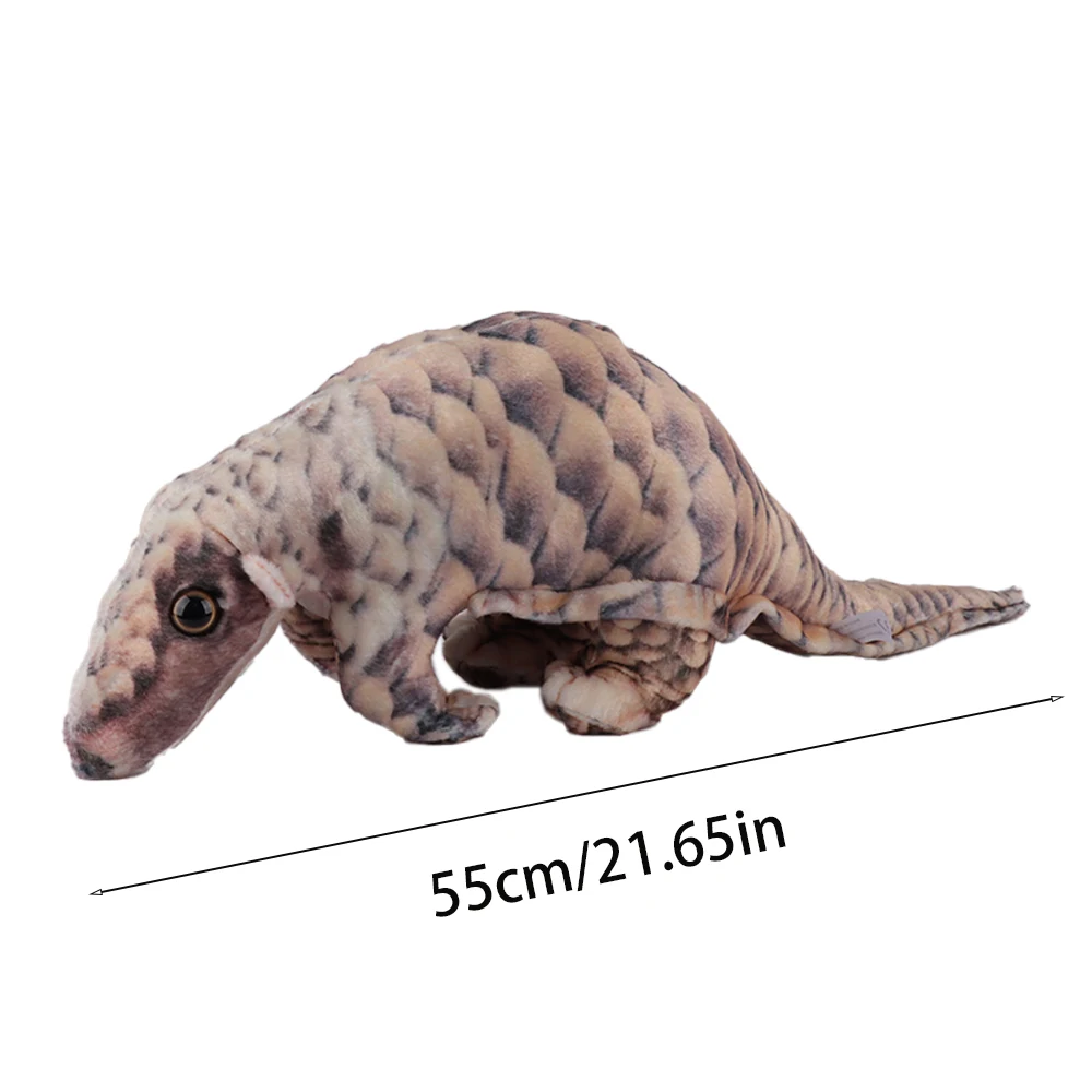 55cm/21.65in Pangolin Plush Toys Movie Stuffed Animals Cute Simulated Plush Doll Soft Toys for Kids Birthday Gift Room Decor