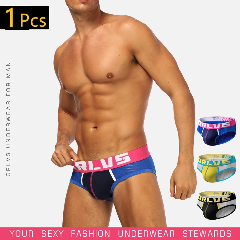 ORLVS Briefs Soft But Not Tight Underwear Wide Crotch Breathable Nylon On The Back Not Easy To Roll The Edge Suit Sport Shorts