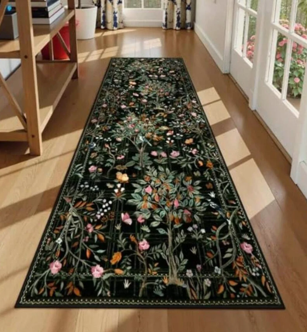 Geometric Gold Floral Feather - đánh giá và giá Commercial Kitchen Mats