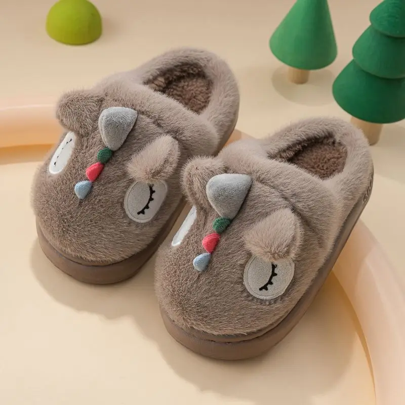 

Fashion New Children Cotton Slippers Autumn and Winter Boys and Girls Slippers Home Indoor Kids Slippers House Baby Shoes