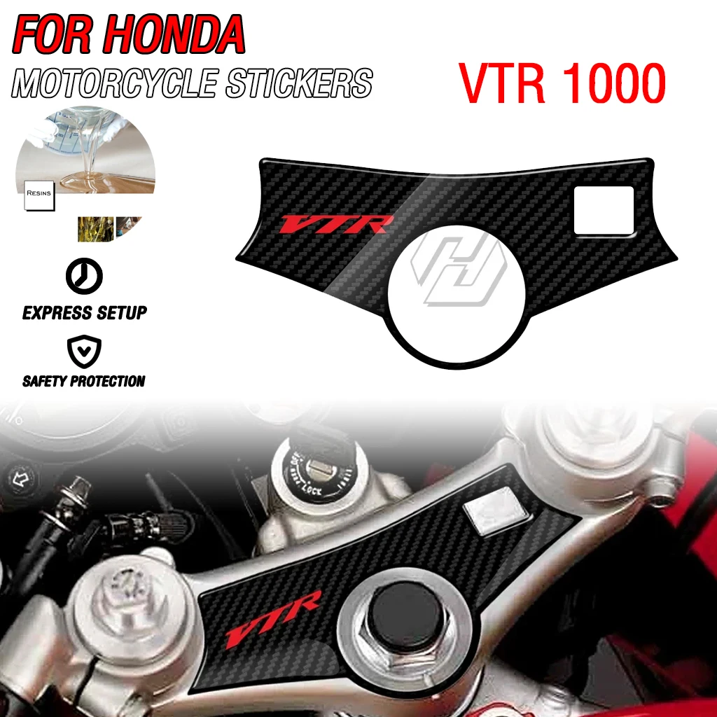 

Suitable for Honda VTR 1000 3D Carbon Fiber Outer Three - yoke Defender Motorcycle Modification Sticker