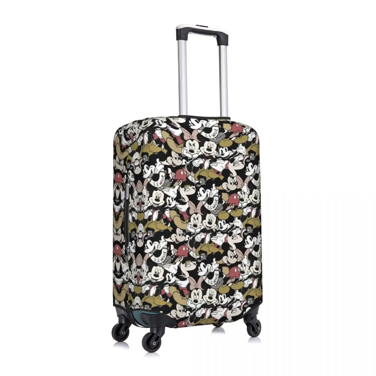 Mickey Mouse Graffiti Suitcase Cover Holiday Cruise Trip Strectch Luggage Accesories Protector