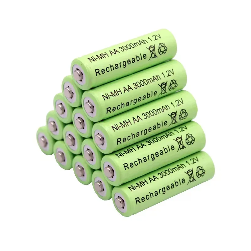 1.2V AA 3000mAh NiMH 1.2V Rechargeable Batteries Green Battery Garden Solar Lamp LED Flashlight Lantern Lamp Torch...