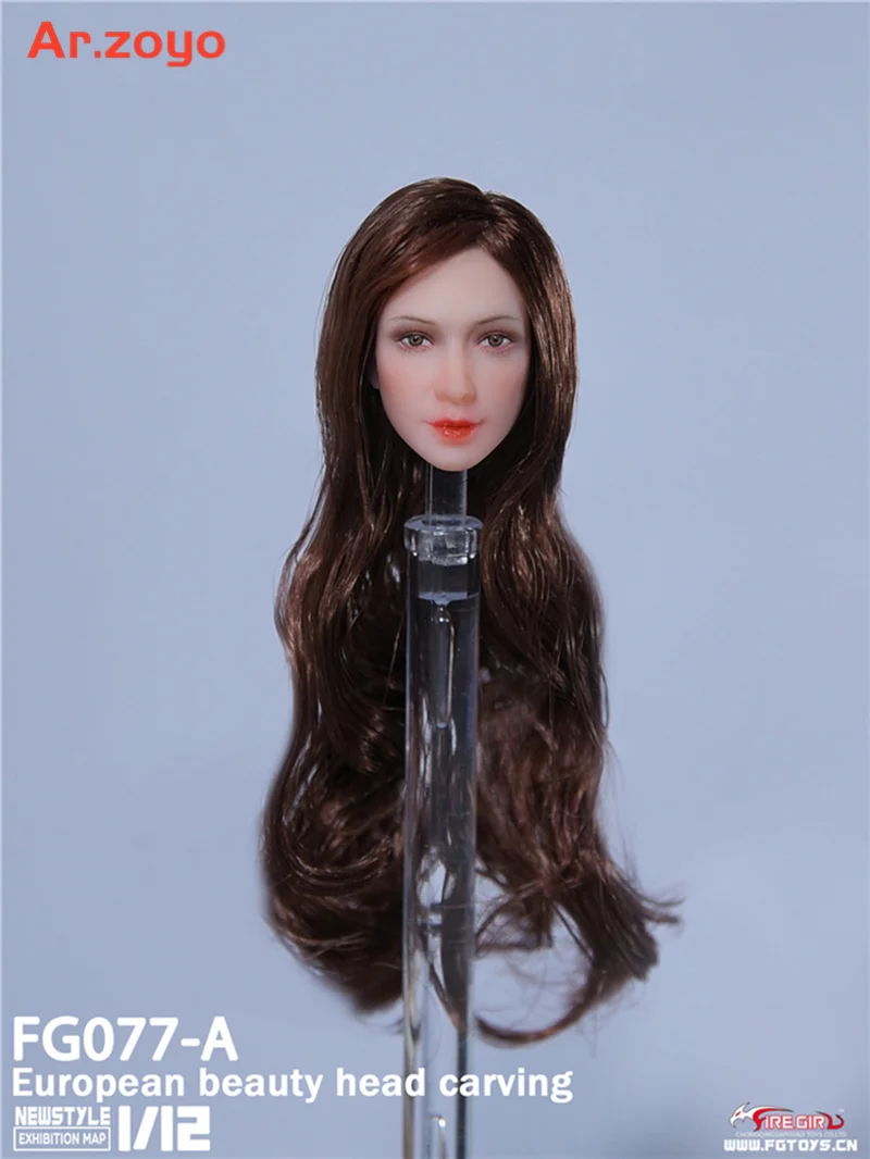 Fire Girl Toys FG077 1/12 Europe Girl Head Sculpt Female Headplay for 6inch Pale PHicen TBLeague Action Figure Doll