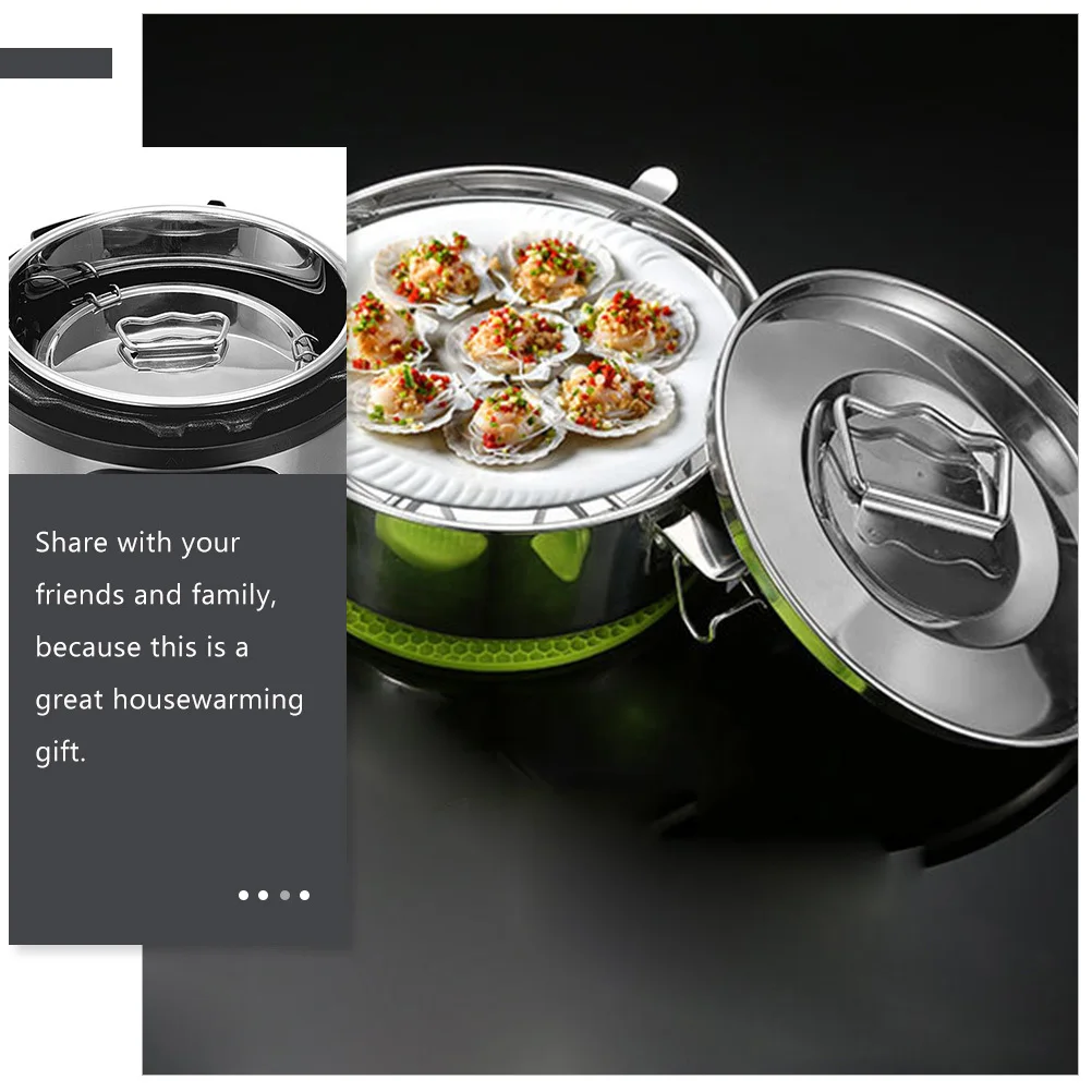 

Stainless Steel Steamer Multi-Functional Steaming Basket for Rice Cooker Healthy Cooking Kitchen Gadget Household Food Steamer