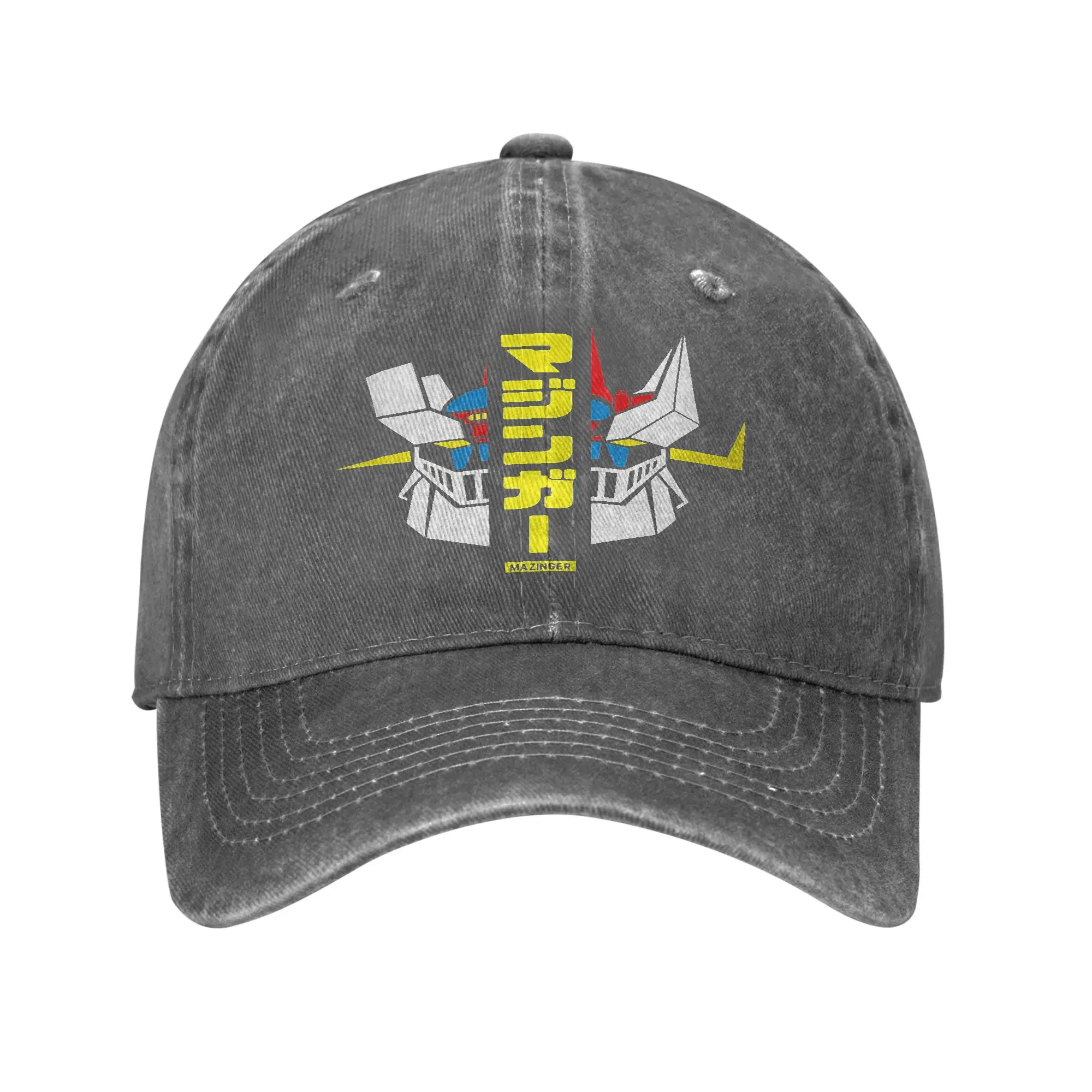 Gorras de Béisbol con Diseño de Mazinger Z y Great Mazinger, Gorra con Visera, Gorras de Protección Solar Mazinger Z para Hombre