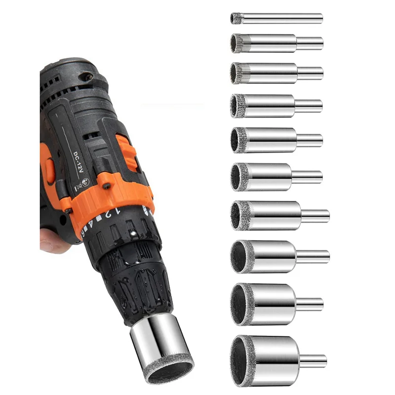 

Diamond Drill Bits Set, 20 PCS Diamond Hole Saw Set, Glass Drill Bit For Tile Porcelain Marble Granite Bottles-B51B