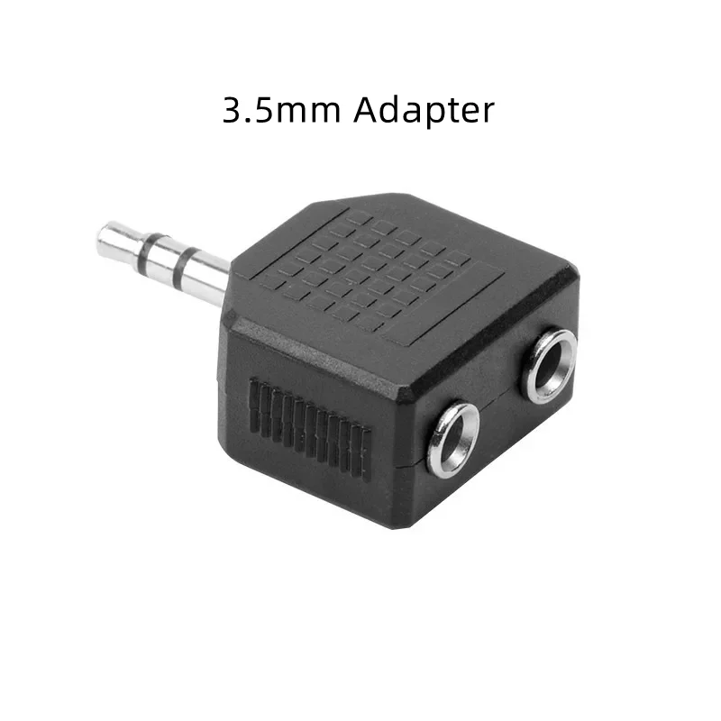 オーディオイヤホンヘッドフォンスプリッターアダプター 3.5 ミリメートルから 2 イヤフォンステレオヘッドセットスプリッターイヤホンアクセサリー