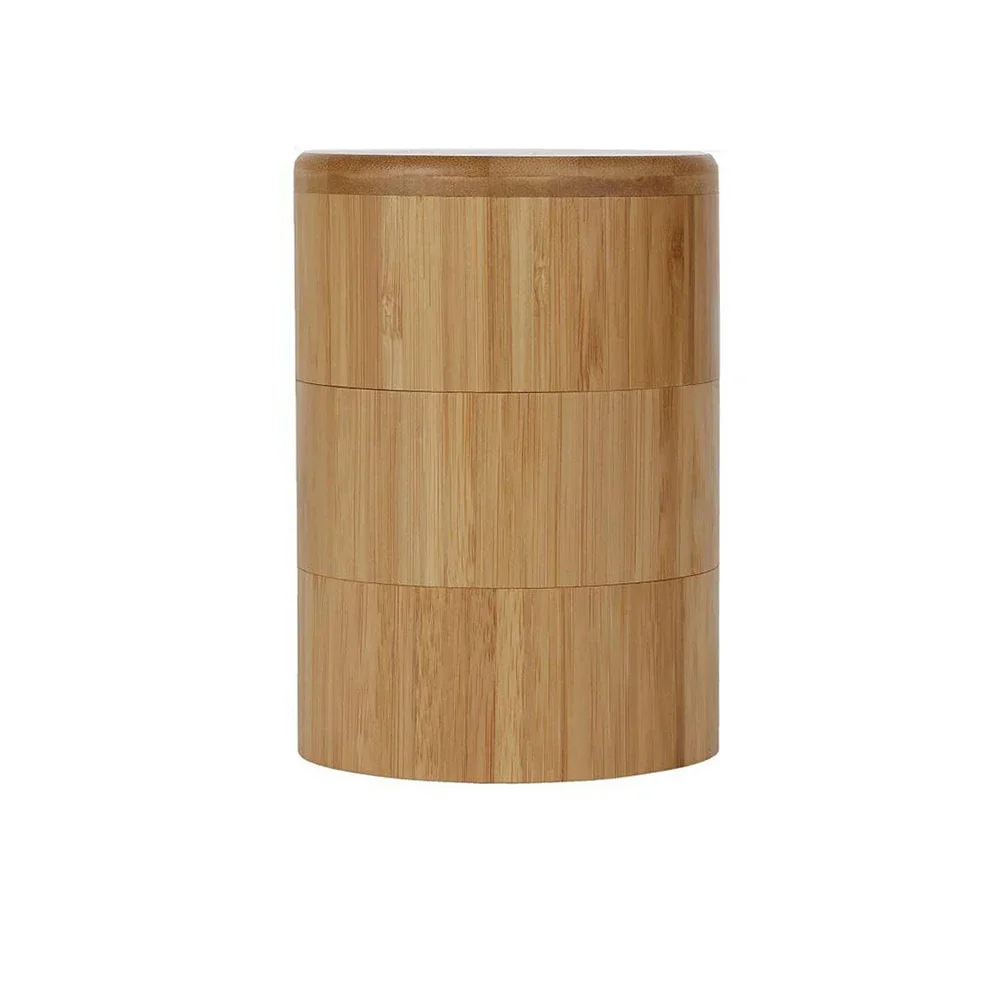 

Cooking Preparation Three-layer Spice Container Compact Kitchen Storage Jar Kitchen Storage Solution Anti-slip Base Design