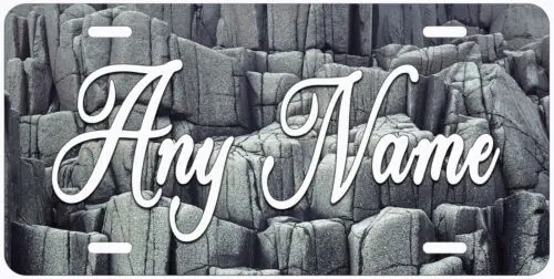 Columnar Basalt Background Personalized Novelty Car Auto License Plate Any Name Aluminum