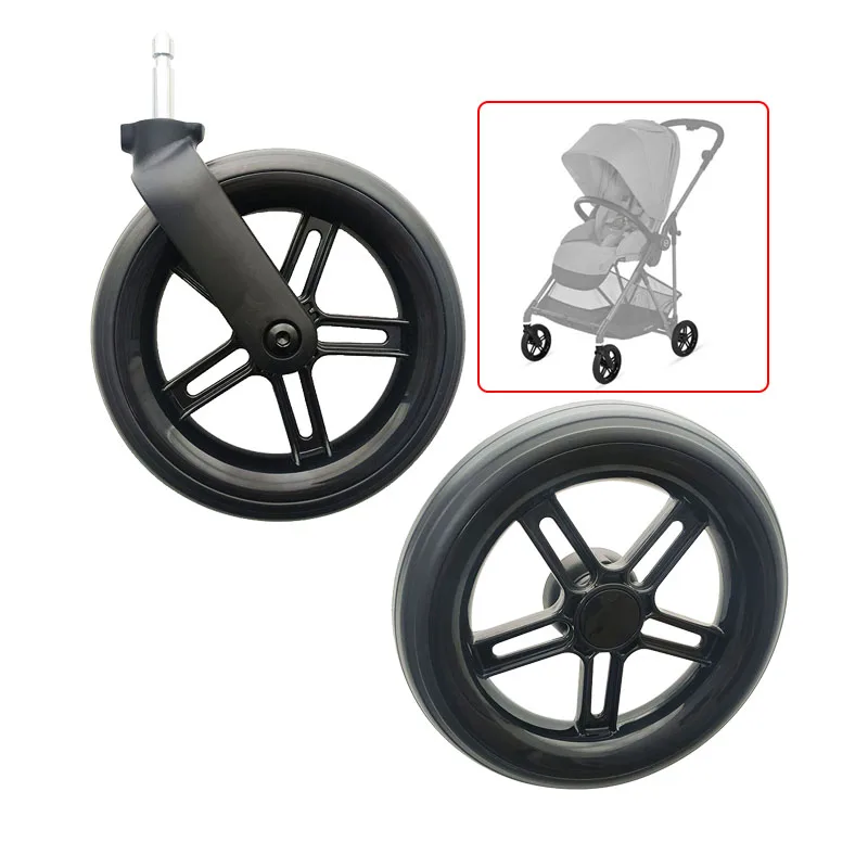 Stroller Wheel For Melio Series Prams Compatible Cybex Melio 2/3/Carbon Fibre Cart With Axle Bearing Bebe Pushchair Accessories