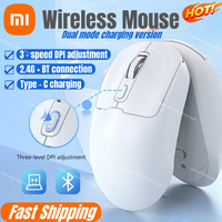 Xiaomi Wireless Dual-mode Silent Mouse Bluetooth 5.4 Rechargeable 2.4g Ergonomic Office 1600dpi Gaming Mouse For Android Ios Pc