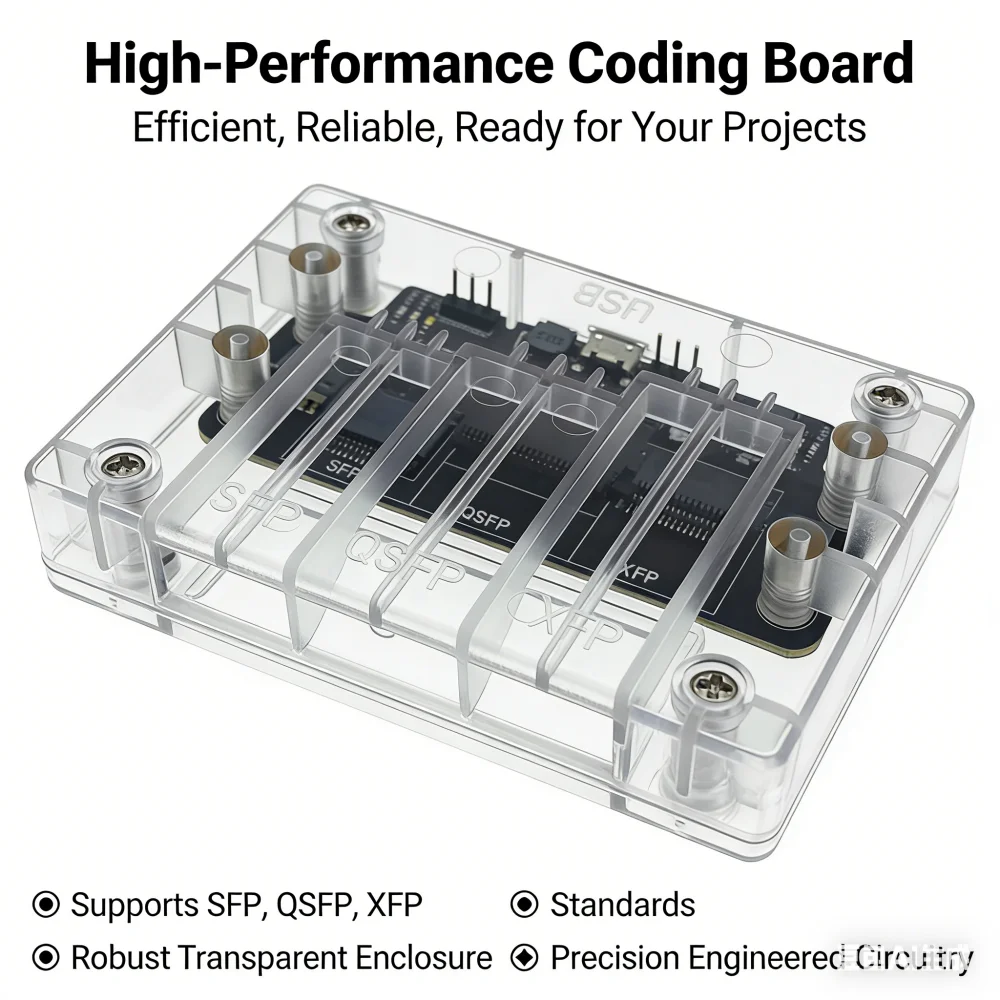 

Плата программирования CodingBox SFP, модуль QSFP, XFP, 10G, 1.25G, 2.5G, 25G, 40G, 100G