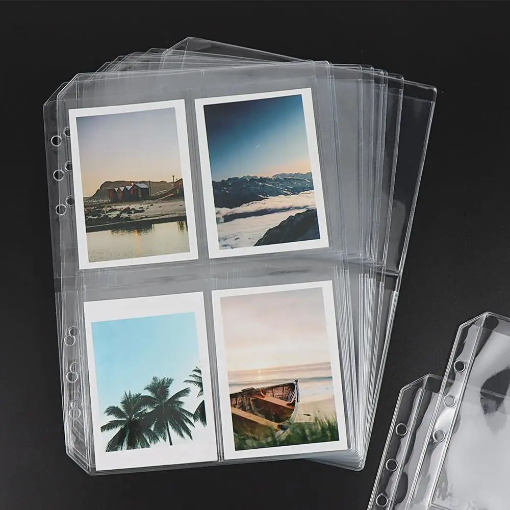 

New 10 A5 A6 PVC Binder Pocket Clear A5A6 Budget Planner Inserts Sheet Protectors Sleeves, Paper Organizer for Loose Leaf Folder