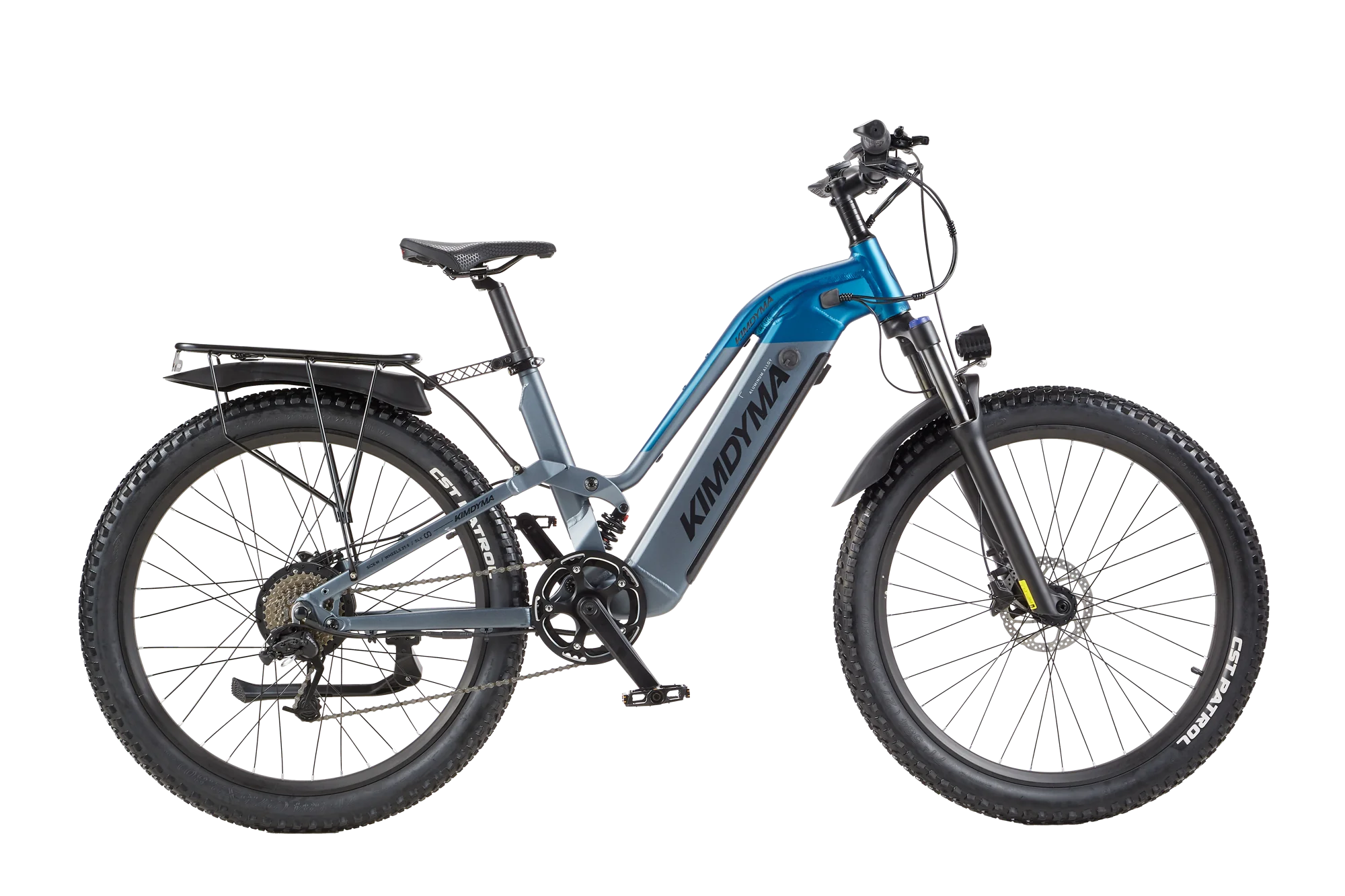 2026 KIMDYMA K02 Elektrofahrrad 27,5 Zoll Allterrain-Reifen 70-80KM Reichweite 25KM/h Geschwindigkeit 48V20AH Abnehmbarer Akku 9-Gang E-Bike – Detail 5