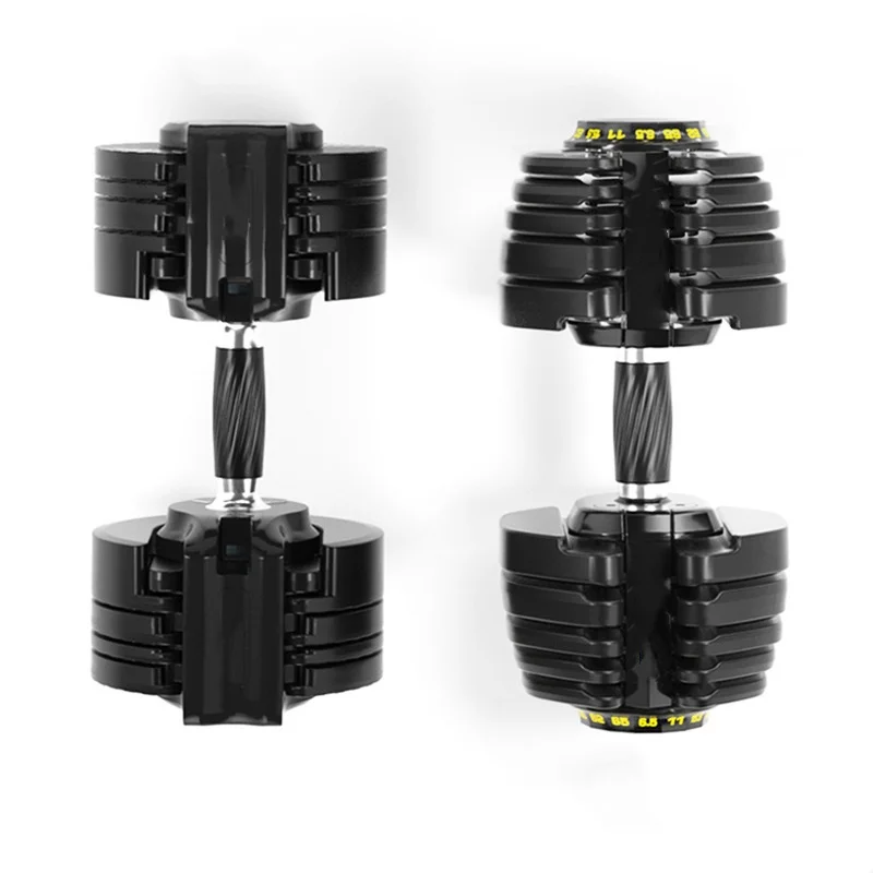 محفورة الصالة الرياضية قابل للتعديل الوزن الدمبل الذكية الدمبل الذراع العضلات أجهزة لياقة بدنية التلقائي الوزن الحرة