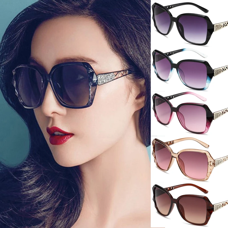 

Trendy Vintage Sunglasses for Women Black Square Hollow Out Frame Sun Glasses Fashion Classic Retro Ladies Shades Summer Eyewear