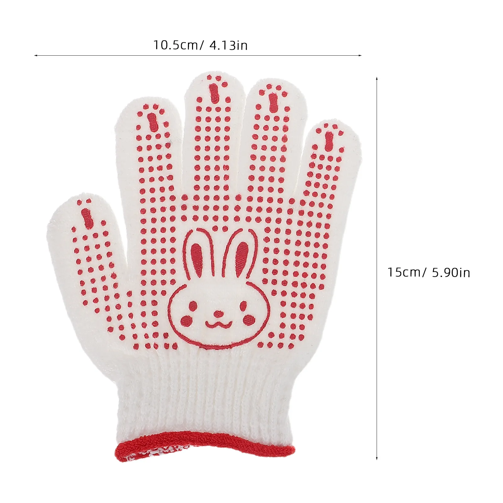 6Pairs Kids Protective Gardening Gloves Non-Slip Dotted Work Gloves for School Lab Outdoor Activities Colorful Design