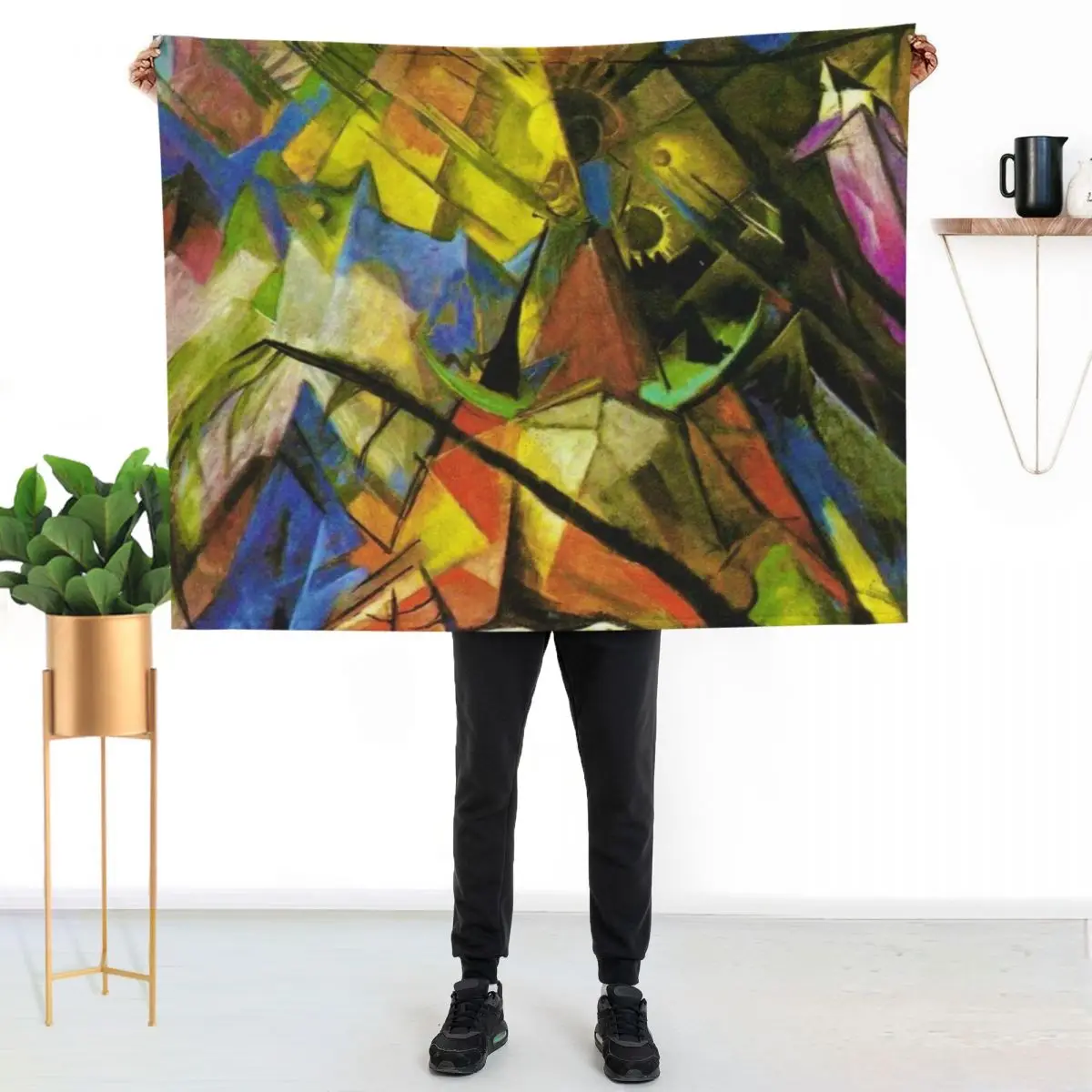 Tirol by Franz Marc Throw Blanket Sofa Throw Luxury Decorative Throw Decorative Beds Large Luxury Thicken Blankets
