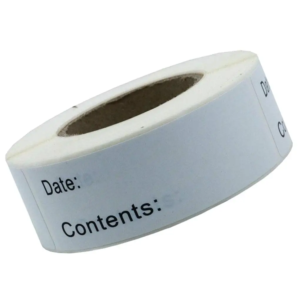 Easy Clean Removable Freezer Labels 125pcs Self Adhesive Paper Date Markers for Food Storage Containers Reusable Stickers