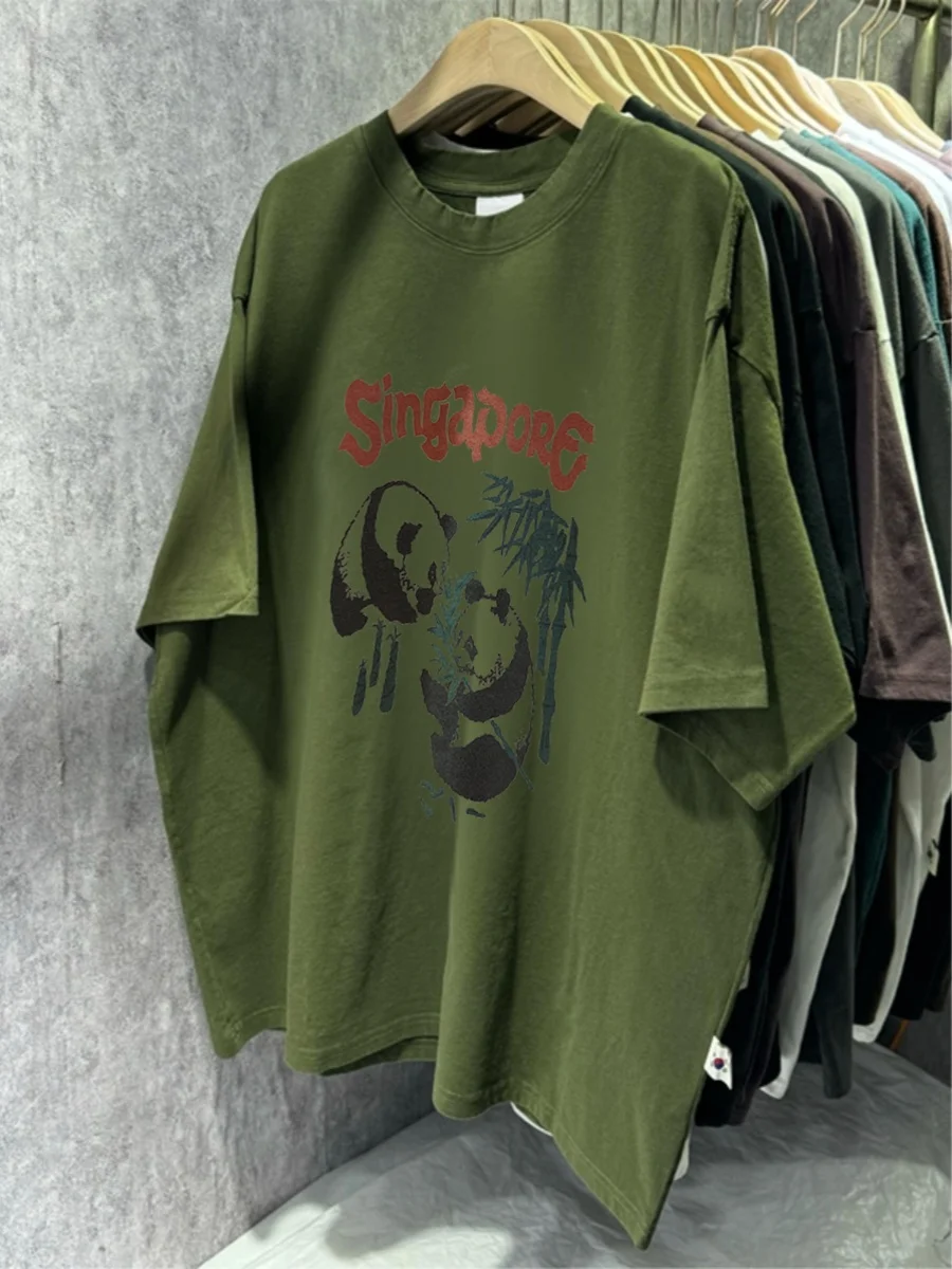 

Loose Fit Unisex Cotton Short Sleeve T-Shirt Fashionable Basic Style Youthful Casual Wear for All Seasons