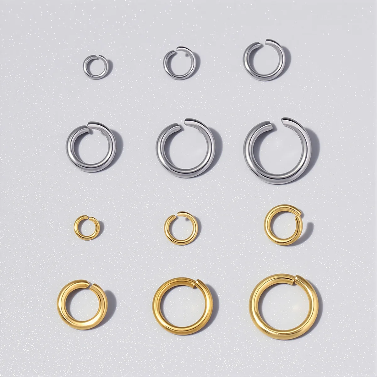100-3000pcs 316L Stainless Steel 3-8mm Open Jump Ring Wholesale Charm Pendant Connector Finding DIY Handmade Jewelry Supplies