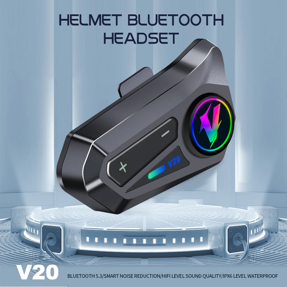 bike helmet mp3 player Bluetooth 5.3 Helmet Headset Wireless Hands-free Call Phone Kit Motorcycle  Waterproof Earphone MP3 Music Player Speaker for Moto