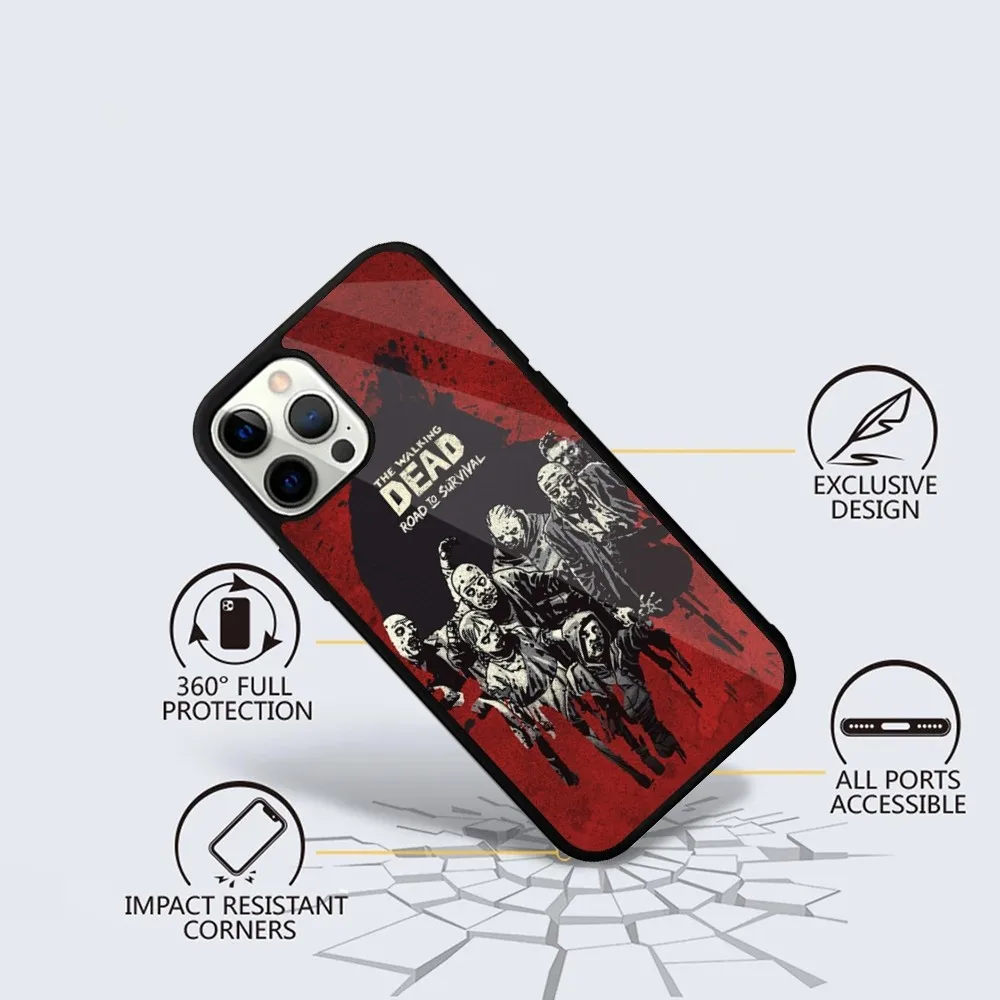 The W-Walking Dead  Phone Case For iPhone 15,14,13,12,11,Plus,Pro,Max Mini Magsafe Magnetic Wireless Charging