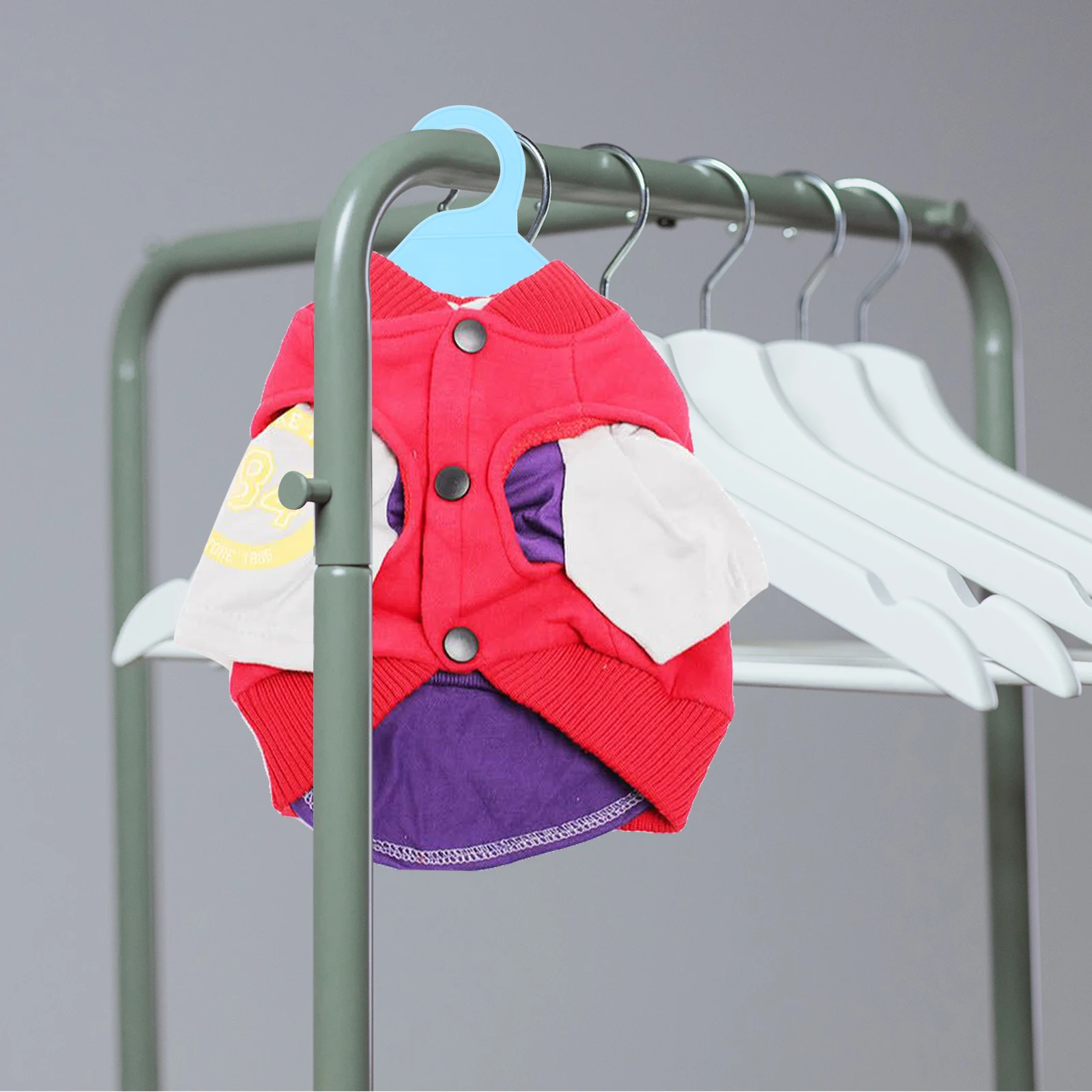 

10Pcs Mini Pet Clothes Hanger Plastic Small Hangers for Dog Cat Outfits Drying Space Saving Pet Clothing Organization Tool