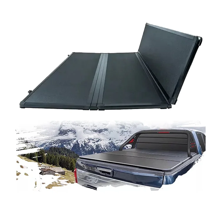 

Xiangta Tailored Sizes Pickup Truck Rear Tri-fold Cover Aluminum Tub Top Lid Truck Bed Protector For Universal Pickups