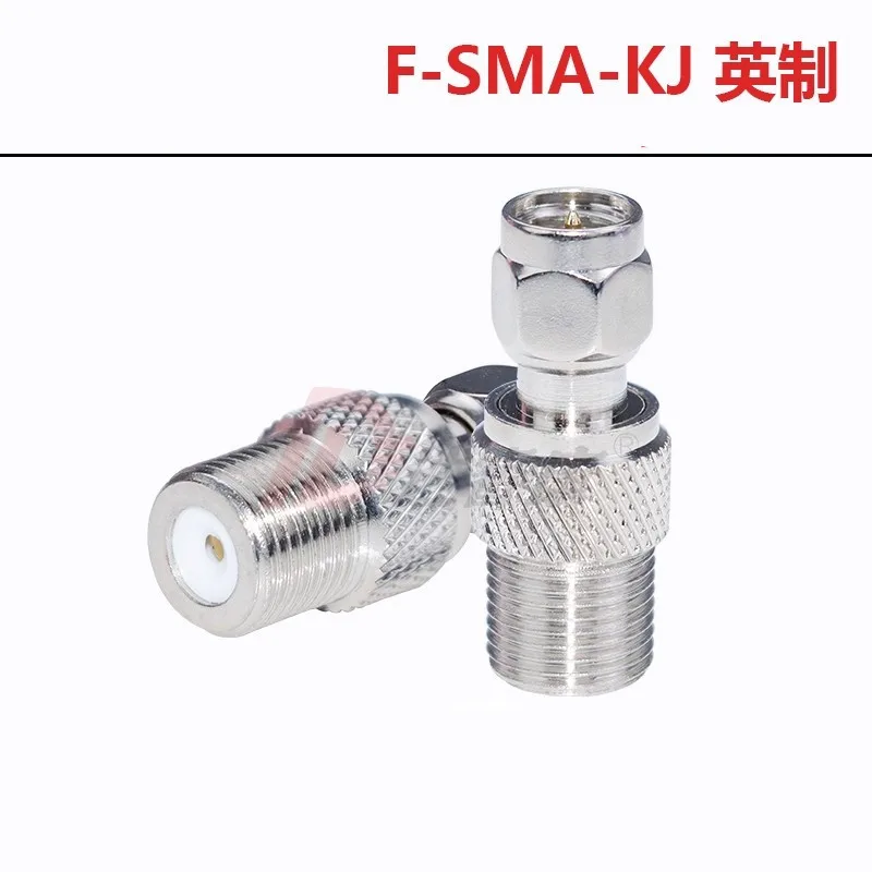 1pcs RF adapter SMA-J/F-K British F-type female to SMA inner screw inner needle SMA revolving F-type female