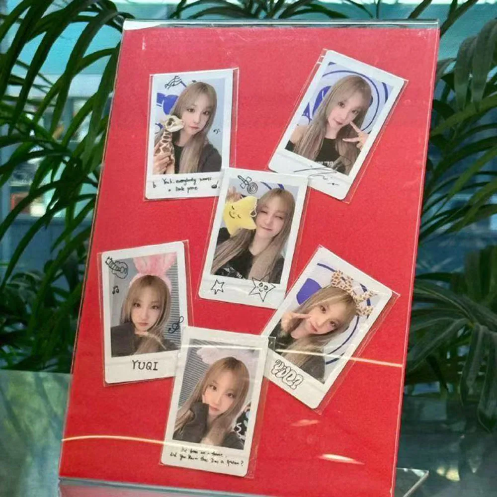 

6 шт./компл. KPOP YUQI YUQ1 Solo альбом фотокарточки двухсторонние селфи ломо-карты личные открытки фанаты коллекция подарков на день рождения