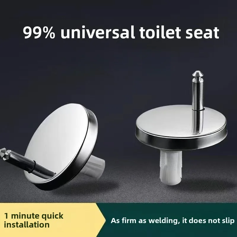 Universal Toilet Seat Cover Fixing Bolts, Snap‑on Expansion Screw Buckles, Household Bathroom Replacement Accessories