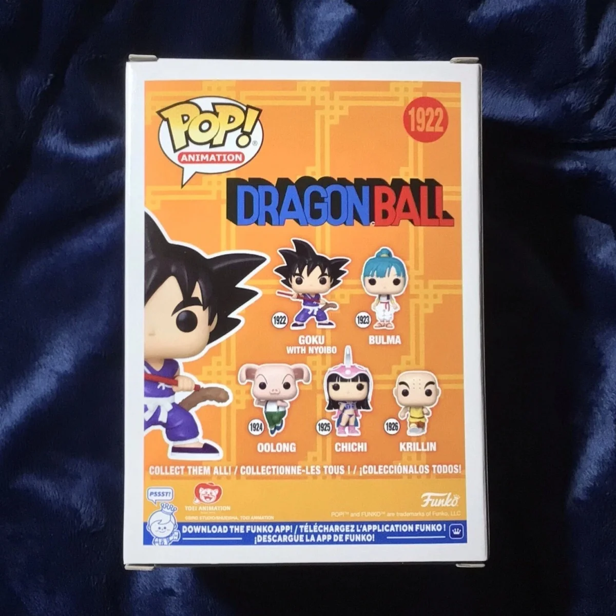 

Dragon Ball Funko Pop Goku with Nyoibo Action Figure Anime Glow Vinyl Figure Doll Model Desk Decor Collectibles Kids Gift Toys