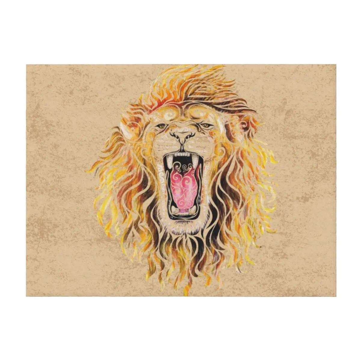 

Swirly Lion Throw Blanket Weighted Soft Big Custom Blankets