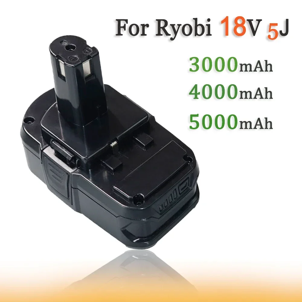 

18V 3000/4000/5000mAh Rechargeable Li-ion Battery Suitable For Ryobi P107 P105 P104 P103 P102 P108 Cordless Power Tools