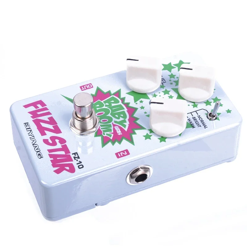 Biyang Baby Boom FZ-10 Electric Guitar Pedal Three Models Fuzz Star Distortion Effect Pedal True Bypass with Pedal Connector