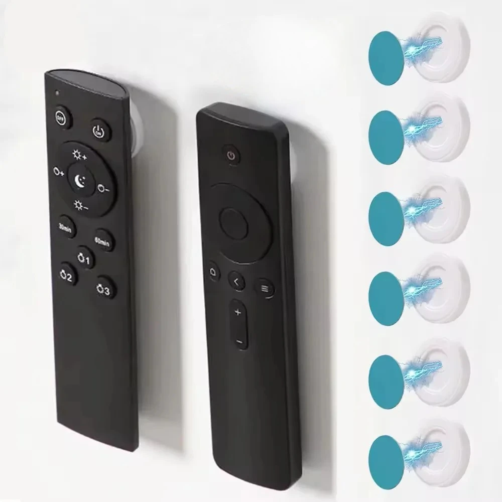 Magnetic Hooks Wall Mounted Remote Control Magnet Holder Key Anti-Lost Router Socket Organizer Hook Mini Home Storage
