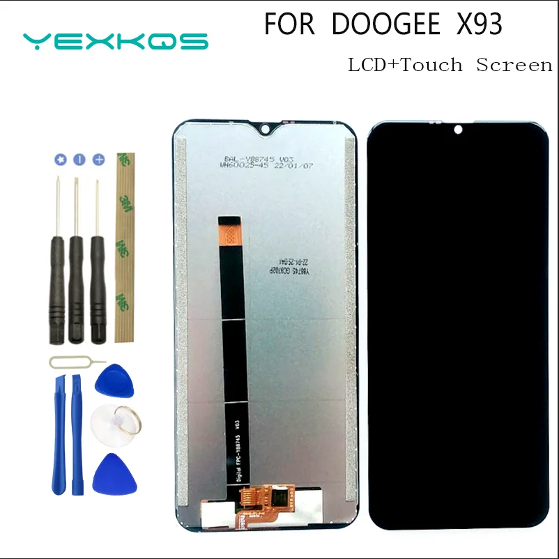 

New For Original Doogee X93 LCD Screen Display+Touch Screen Digitizer Sensor Assembly Replacement 6.1" Doogee X93