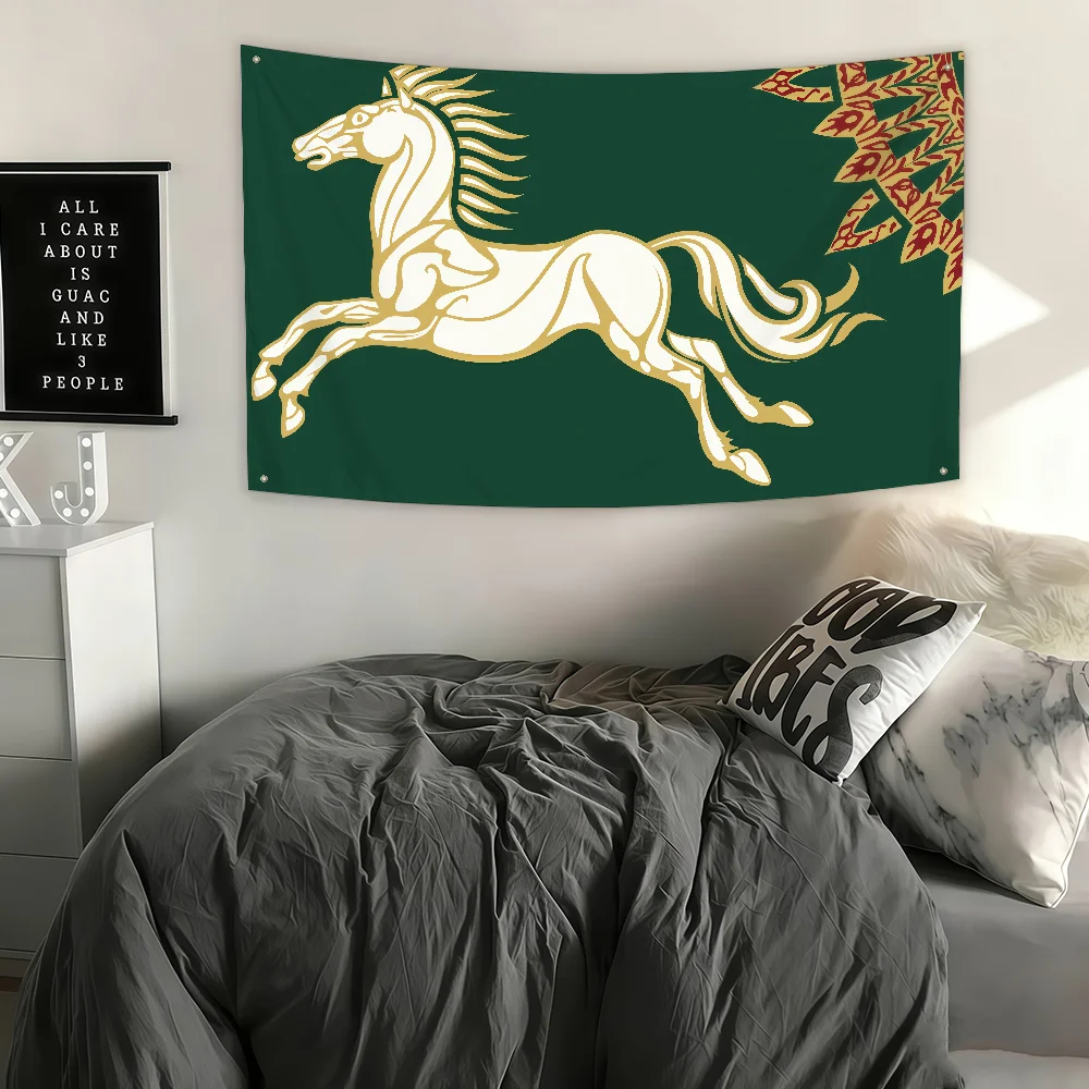 علم الفن R-Rohan Sci Fi G-Gondor Room M-Mordor ديكور المنزل جدار جبل المملكة ديكور المنزل راية #5