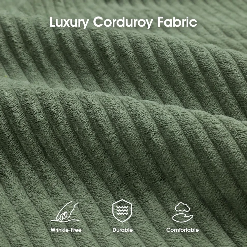 Divano letto futon in velluto a coste, 69 divani con schienale regolabile, divano letto convertibile, letto reclinabile pieghevole per un relax confortevole