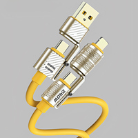 240W 4-in-1 Fast Charging Data Cable Type-C To Type-C Zinc Alloy Cable For iPhone15 Samsung Huawei Xiaomi