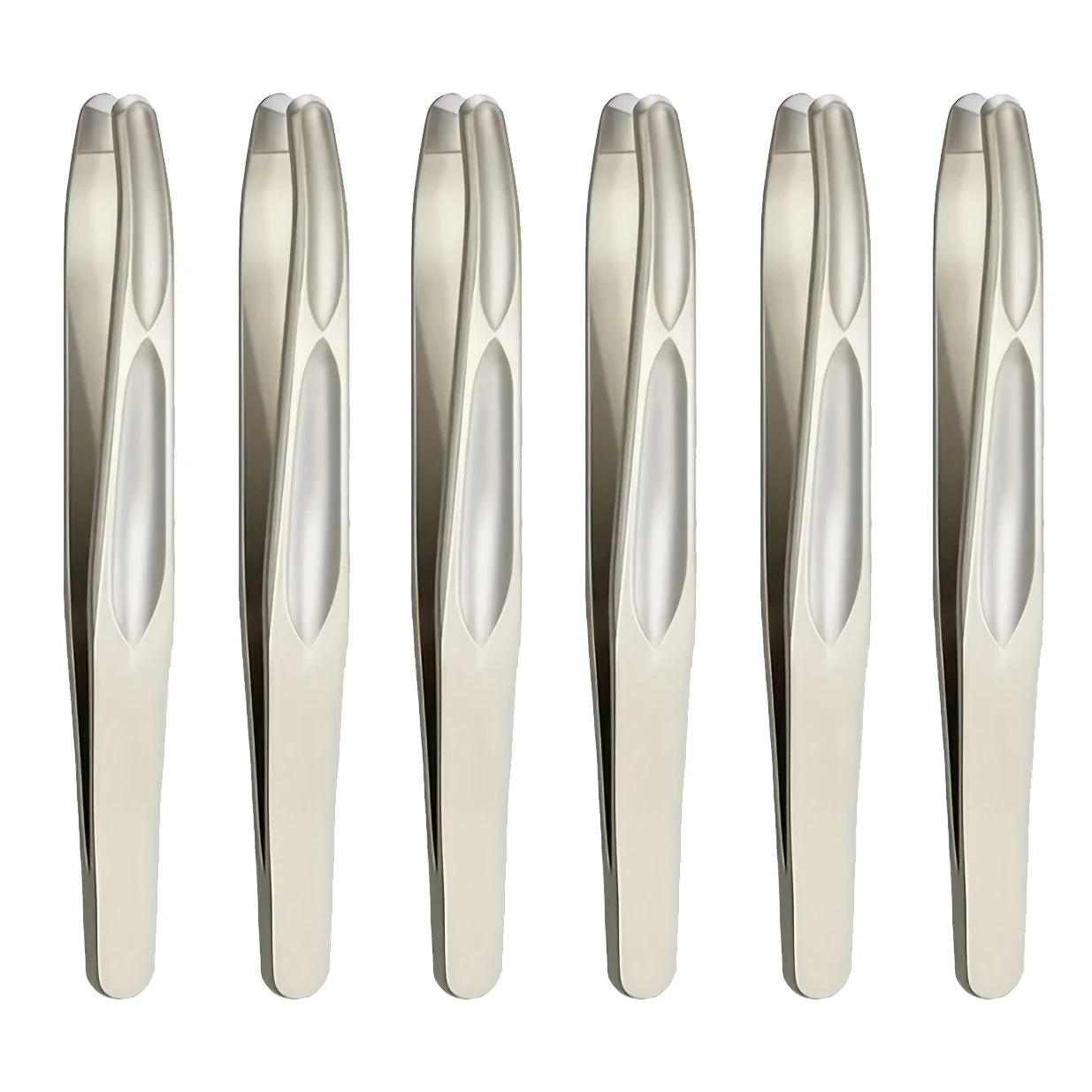 Premium pincet met ronde kop voor wenkbrauwen en gezichtsontharing Naadloze clips Kort haar Precisie baardclip