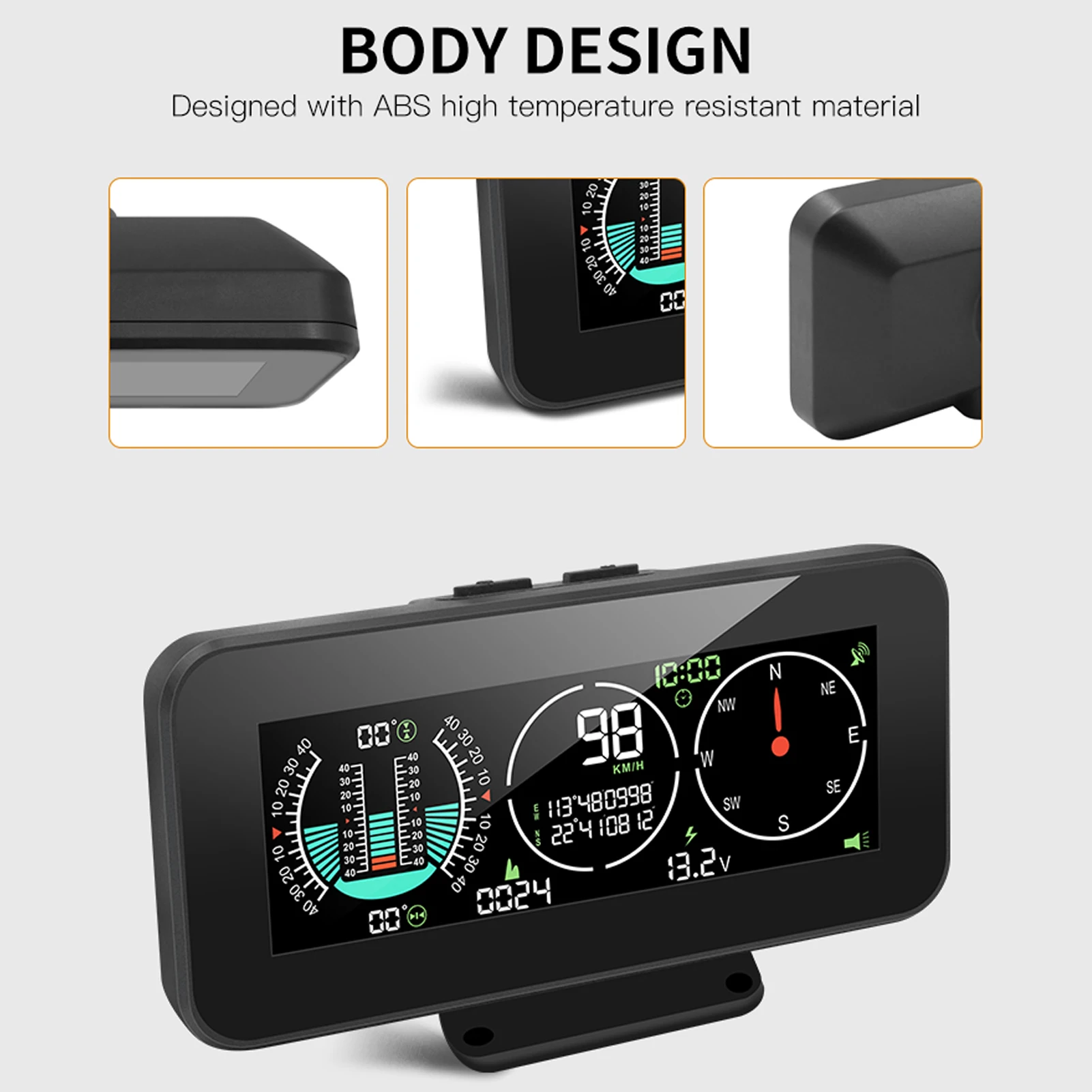 

Умный автомобильный дисплей-клинометр HUD с поворотным механизмом, двухканальным сигналом, цветным ЖК-экраном и термостойкостью