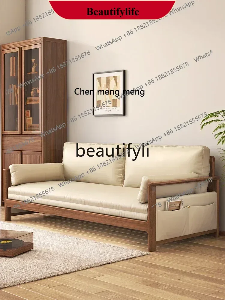 

z183 Sofa bed dual-purpose solid wood push-pull small apartment foldable Japanese retractable arhat bed