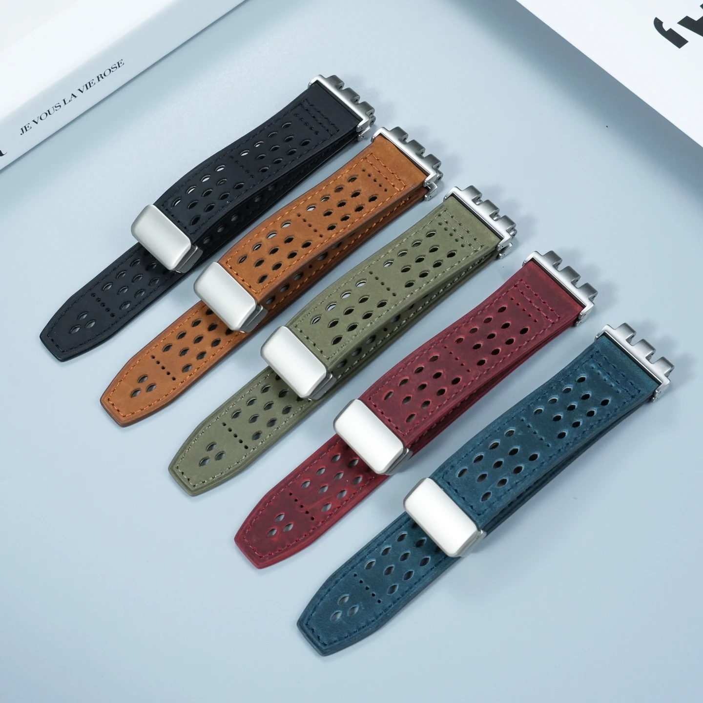 

17 мм, 19 мм, 21 мм, модифицированный кожаный ремешок для Swatch YCS YAS YGS IRONY, мужской и женский ремешок для часов из воловьей кожи с металлическим адаптером, браслет