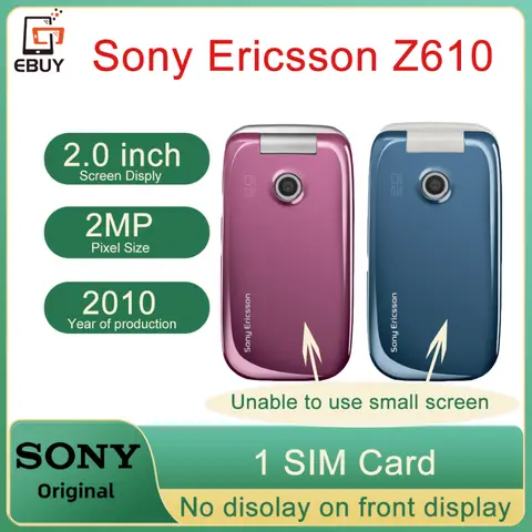 Unlocked Original Sony Ericsson Z610 Z610i Mobile Phone GSM 3G Flip Cell phone